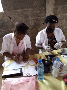  Nurses at work in one of his outreach Matogboun in 