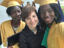 The ex-Chibok girls with a pal