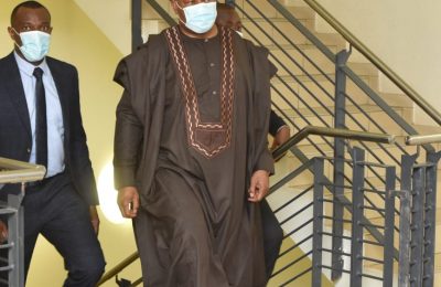 Akpabio at Senate Committee, clears air on alleged non-payment of ministry's contractors