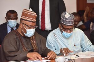 Akpabio at Senate Committee, clears air on alleged non-payment of ministry's contractors