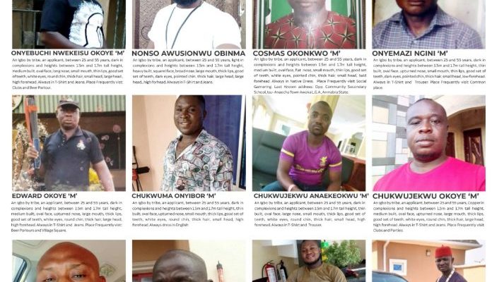 Anambra police declares 12 wanted over insecurity
