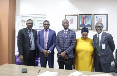 NCC officials in group photograph with LCCI team during the visit