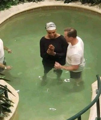 Serena Williams been baptised